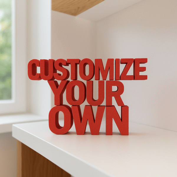 Customize your own Freestand-Three Liner