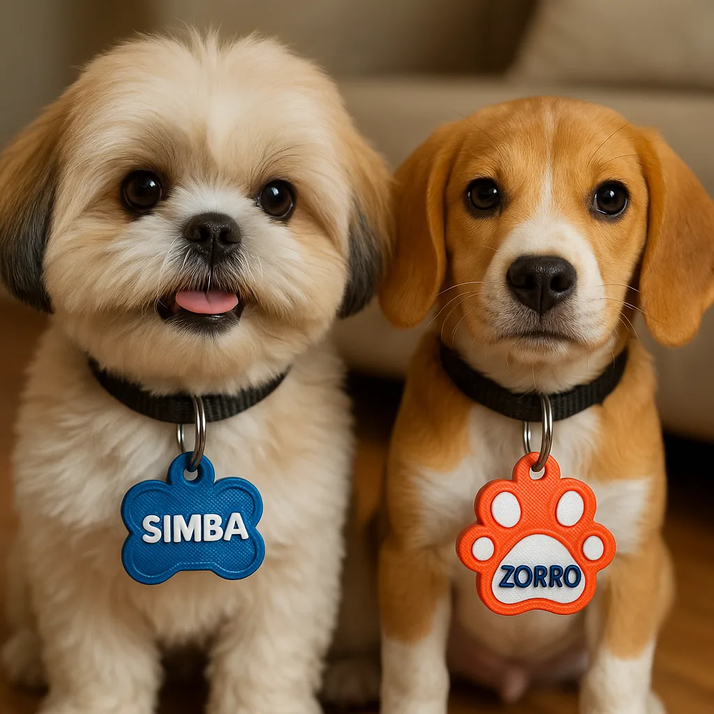 Dog tag with name