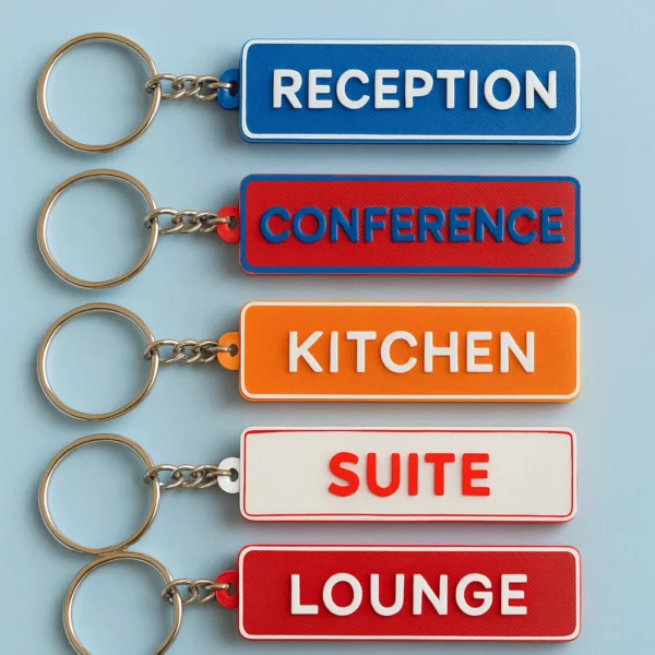 Room keychain organizer with custom name