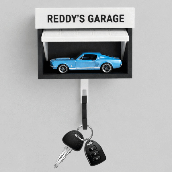 Hot Wheels Cars Wall-Mounted Key Holder (Car Not Included) | Stylish Car Garage Display & Organizer For Keys